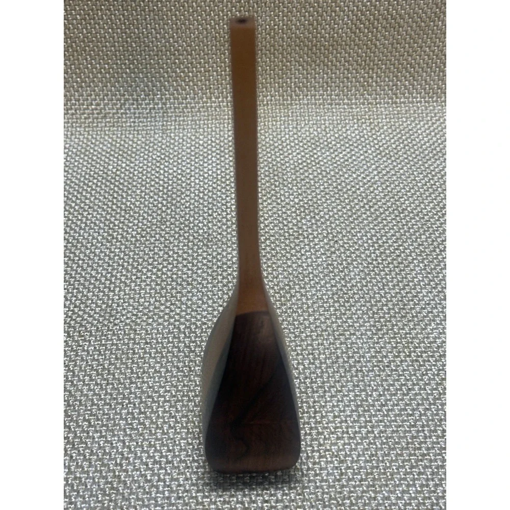 Mixed Natural Woods Handcrafted Vintage Bud Vase/MCM decor signed by artist Cox